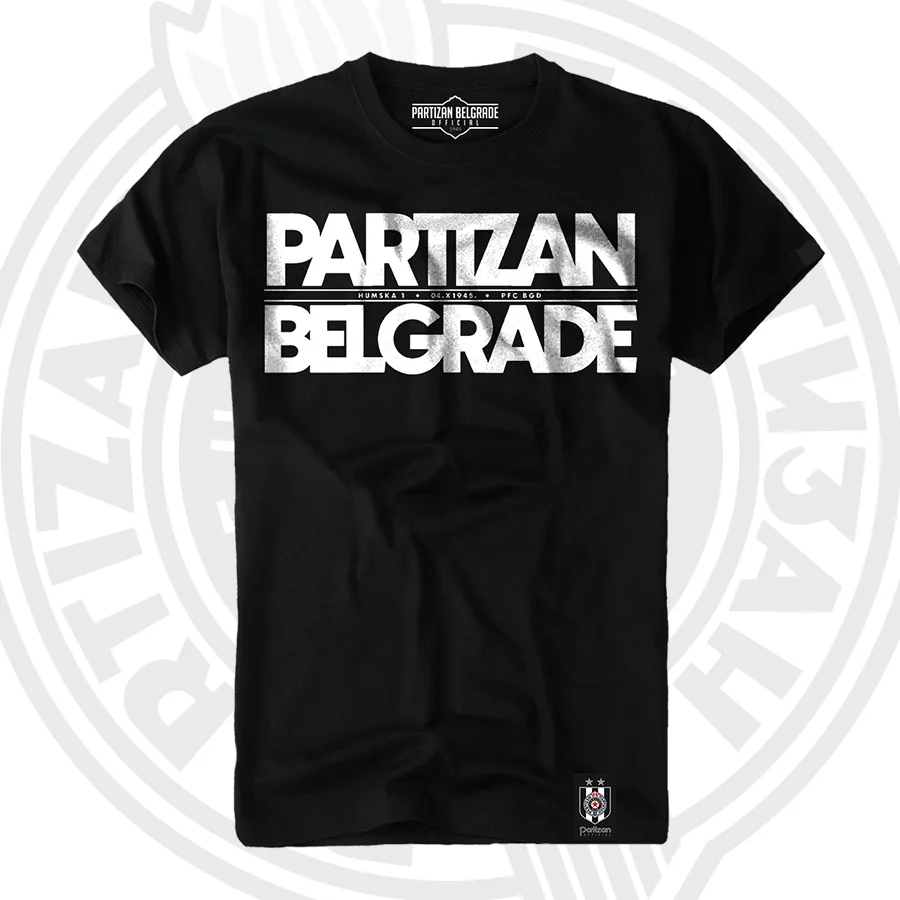 MAJICA CRNA PARTIZAN BGD