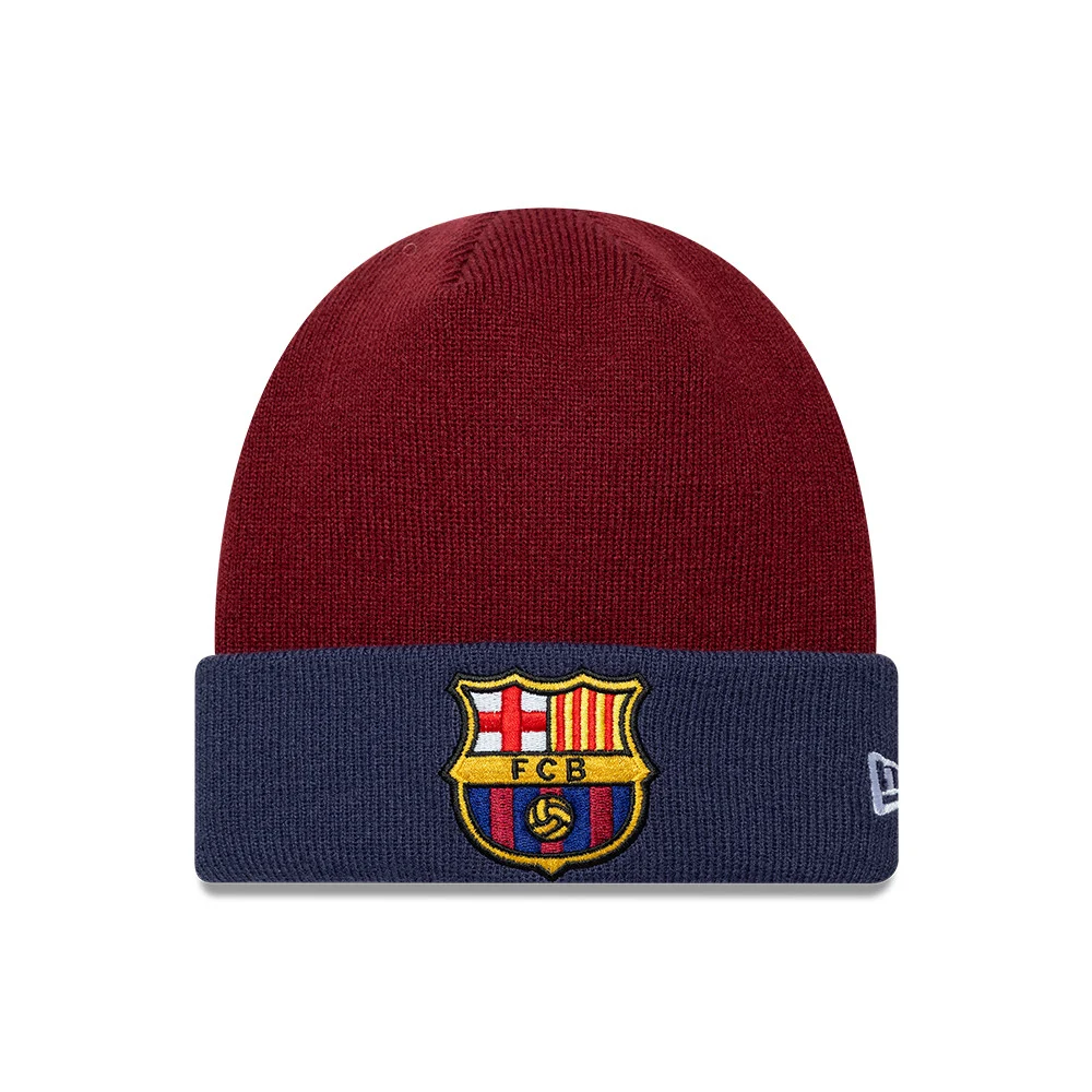 KIDS CONTRAST CUFF BEANIE KTD BARCELONA FC
